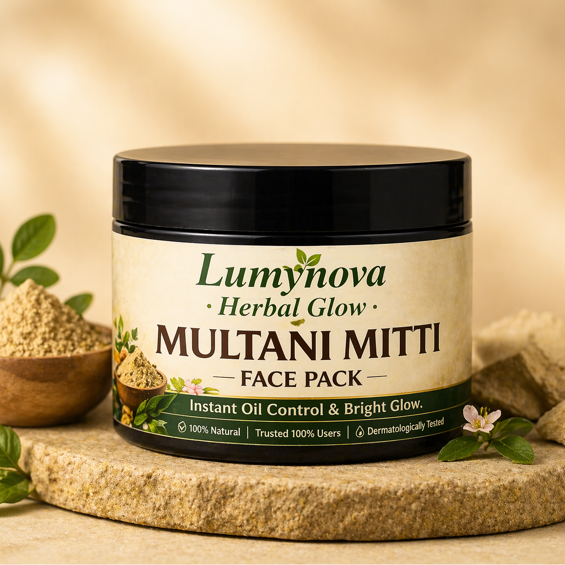•Natural Herbal Lumynova Multani Mitti•